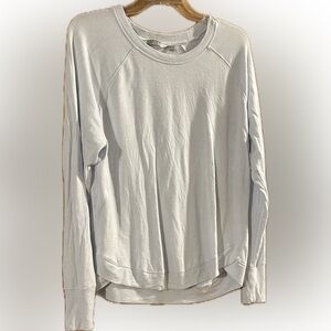 Athleta Large. Serene sweatshirt lightweight  blue tone appears white